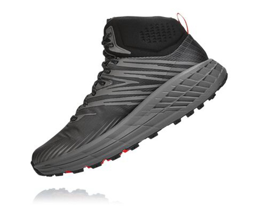 Hoka One One Spor Ayakkabı Erkek Siyah - Speedgoat Mid Gore-Tex 2 - NK6849137